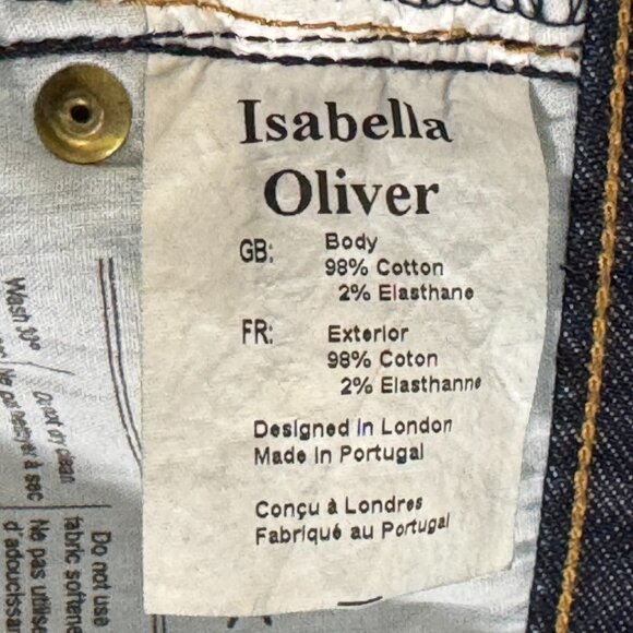 Isabella Oliver PIPPA Under The Bump Maternity Jean Womens Sz 16 (33R) Dark Wash - Picture 5 of 6